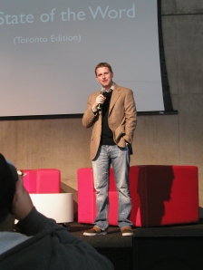 Matt Mullenweg at WordCamp Toronto